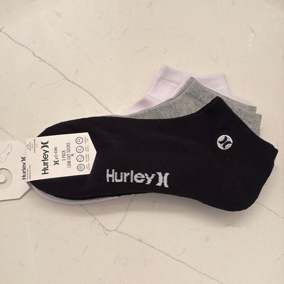Men’s Hurley 3 pack low cut socks nwt size large - Picture 1 of 4